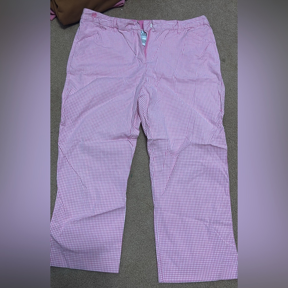 Lilly Pulitzer Pink Gingham Pants